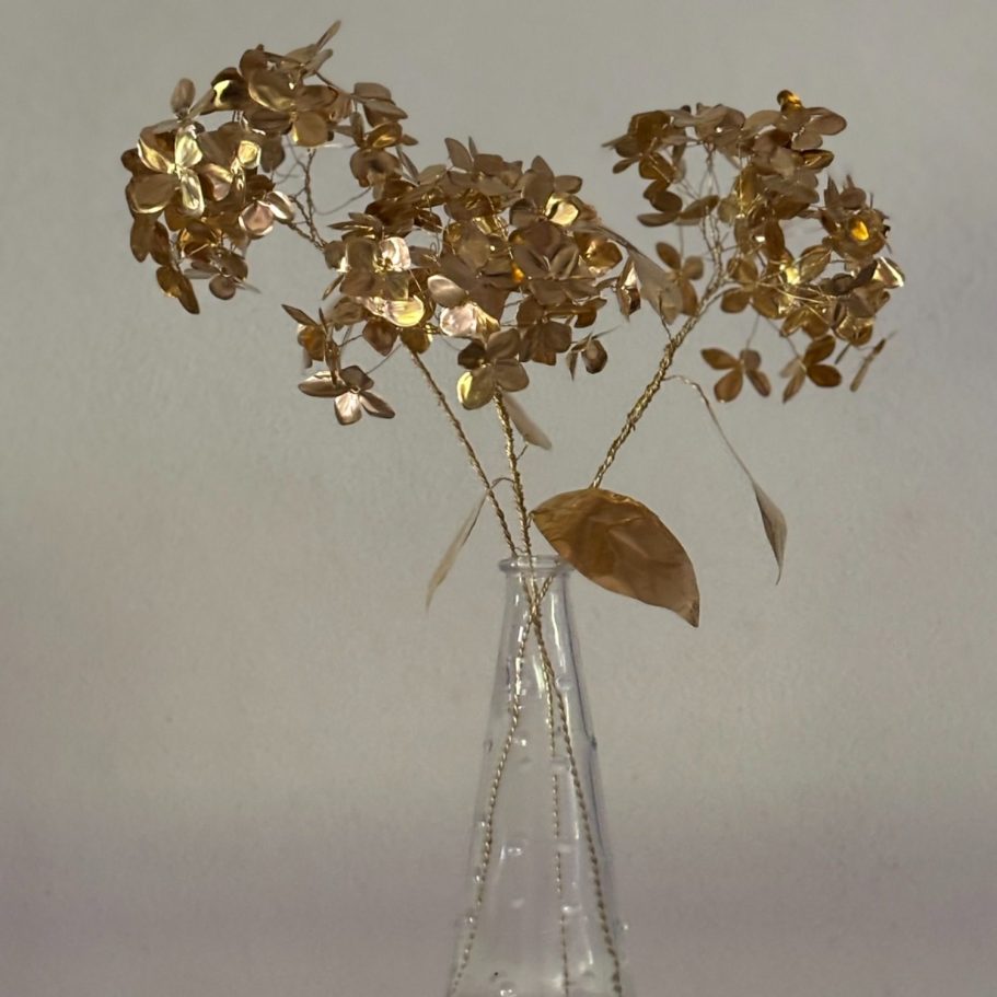 Hand crafted brass Hydrangea Hand crafted brass Hydrangea