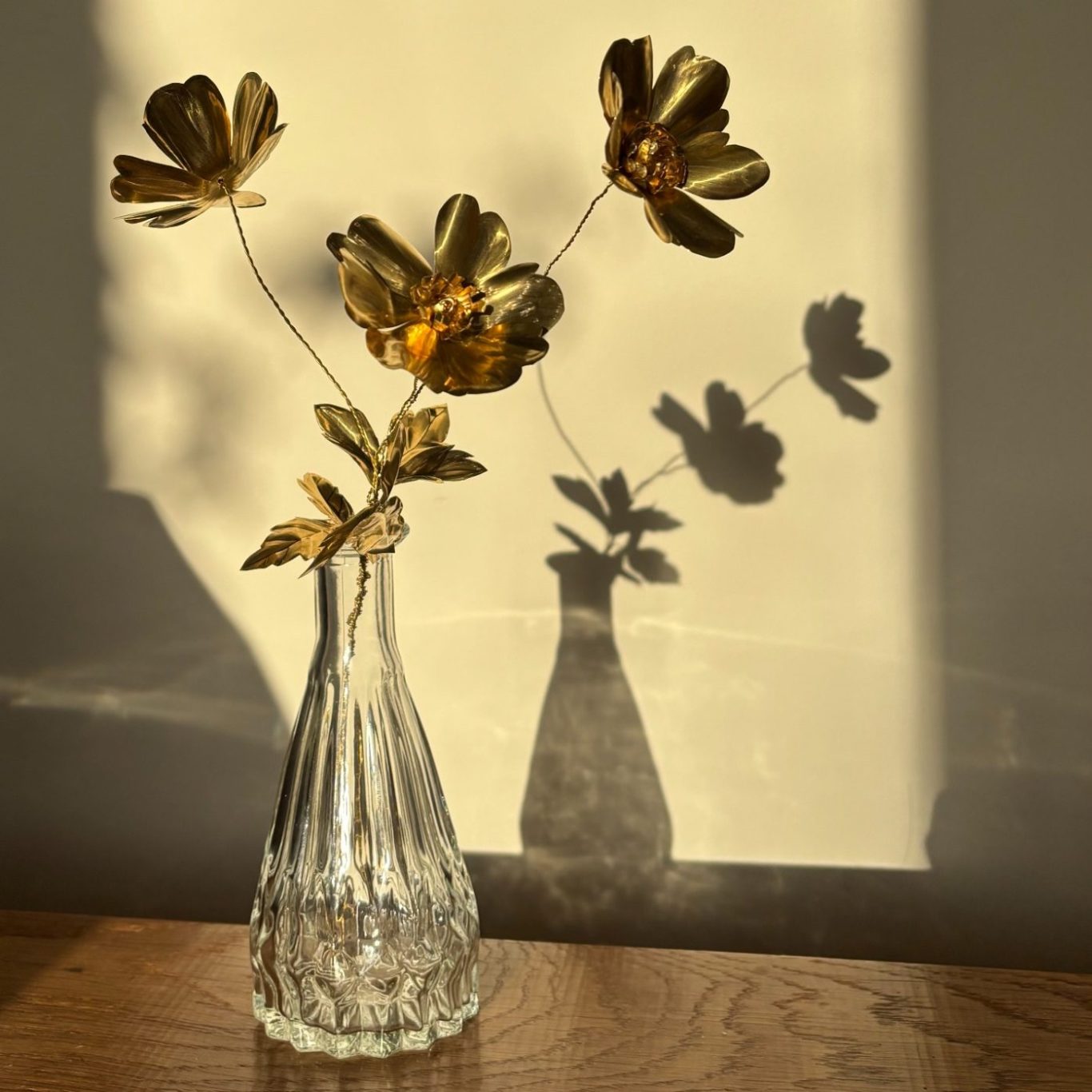 Hand crafted brass Japanese Anemone Hand crafted brass Japanese Anemone